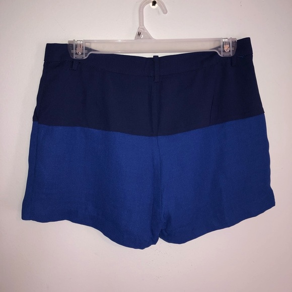 Cartonnier Anthropologie Color Block Blue Shorts - Picture 2 of 8